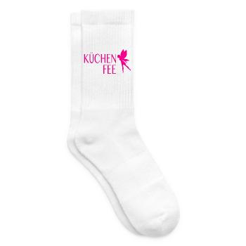 Köchin Küchenfee - Tennissocken - Weiß - Rechts