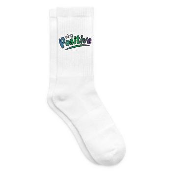 Restez positif - Chaussettes de tennis - blanc - Droite