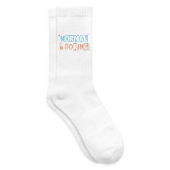 Normal ist langweilig - Autismus-Bewusstseins-Puzzleteile - Tennissocken - Weiß - Rechts