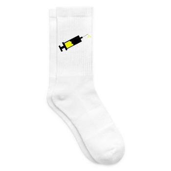 Spritze Arzt Ärztin Geschenk Krankenschwester  - Tennissocken - Weiß - Rechts