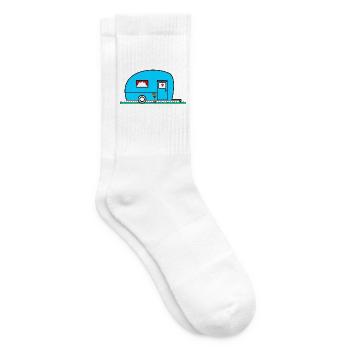 CAMPING. LAGER. ICH KANN NICHT. HUMOR. FEIERTAG - Tennissocken - Weiß - Rechts