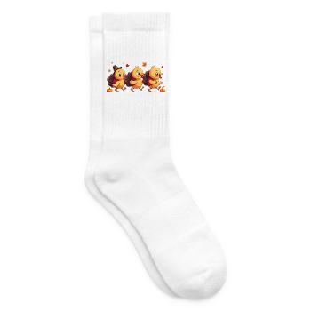 Thanksgiving Truthahn Baby - Tennissocken - Weiß - Rechts
