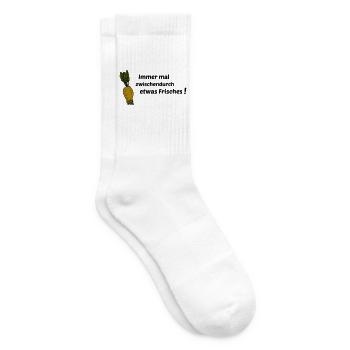 Immer mal etwas Frisches - Tennissocken - Weiß - Rechts