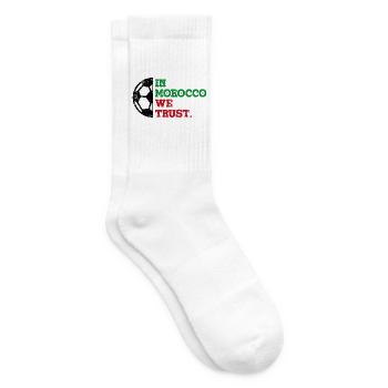 Au Maroc, nous avons confiance - Chaussettes de tennis - blanc - Droite