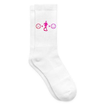Thème récurrent puriste - Chaussettes de tennis - blanc - Droite