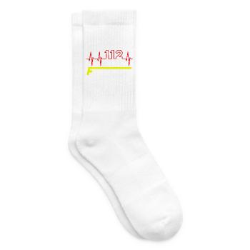 Feuewehr 112 - Tennissocken - Weiß - Rechts