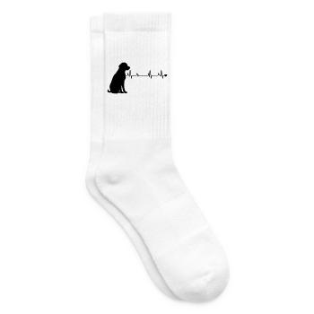 Hund - Tennissocken - Weiß - Rechts