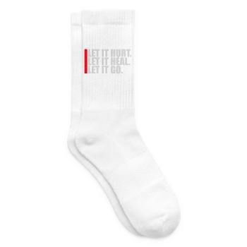 Let It Hurt Let It Heal Let It Go Inspirierend - Tennissocken - Weiß - Rechts