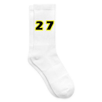 27 Zahl symbol - Tennissocken - Weiß - Rechts
