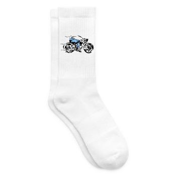 cycliste - Chaussettes de tennis - blanc - Droite