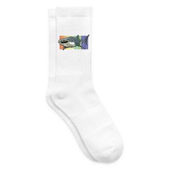 Requin-baleine Rhincodon typus - Chaussettes de tennis - blanc - Droite