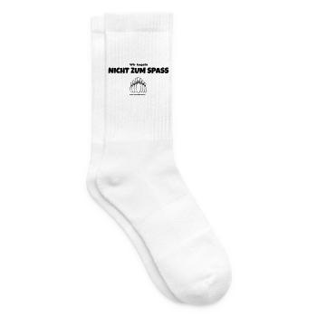 Wir kegeln nicht zum Spaß - Tennissocken - Weiß - Rechts