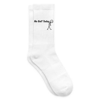 Heute kein Golf – Lustiges Golfgeschenk - Tennissocken - Weiß - Rechts
