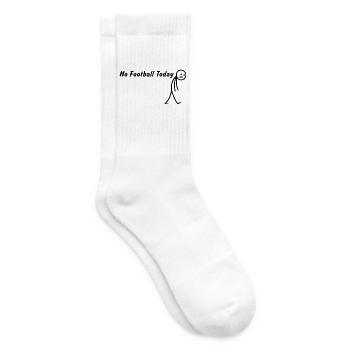 Heute kein Fußball Fussball - Tennissocken - Weiß - Rechts