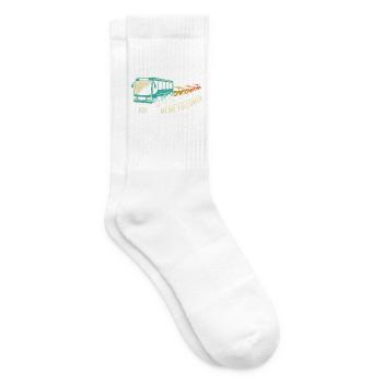 Busfahrer Ich Und Meine Follower Kolonne Lustiger - Tennissocken - Weiß - Rechts