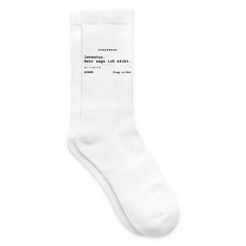 Inventur. Mehr sage ich nicht. - Kassenbon - Tennissocken - Weiß - Rechts