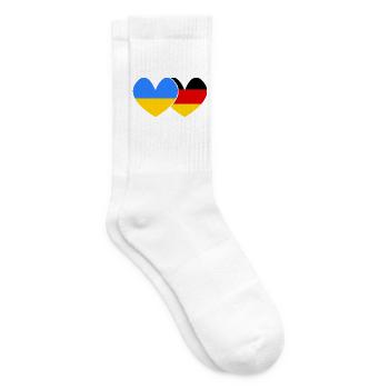 Ukraine Deutschland Freundschaft  - Tennissocken - Weiß - Rechts