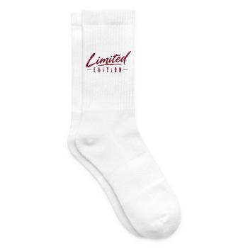 Limited Edition - Einzelstücke - limitiert - Tennissocken - Weiß - Rechts