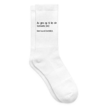 Augenoptikerin Substantiv Definition Geschenk - Tennissocken - Weiß - Rechts