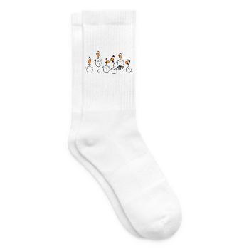 Crazy Chickens - Chicken - Hens - cock - Tennis socks - white - Right