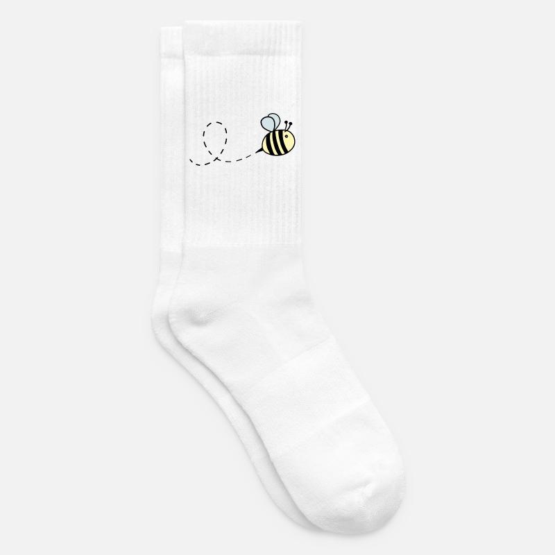 Hummel pastell fliegend - Tennissocken - Weiß