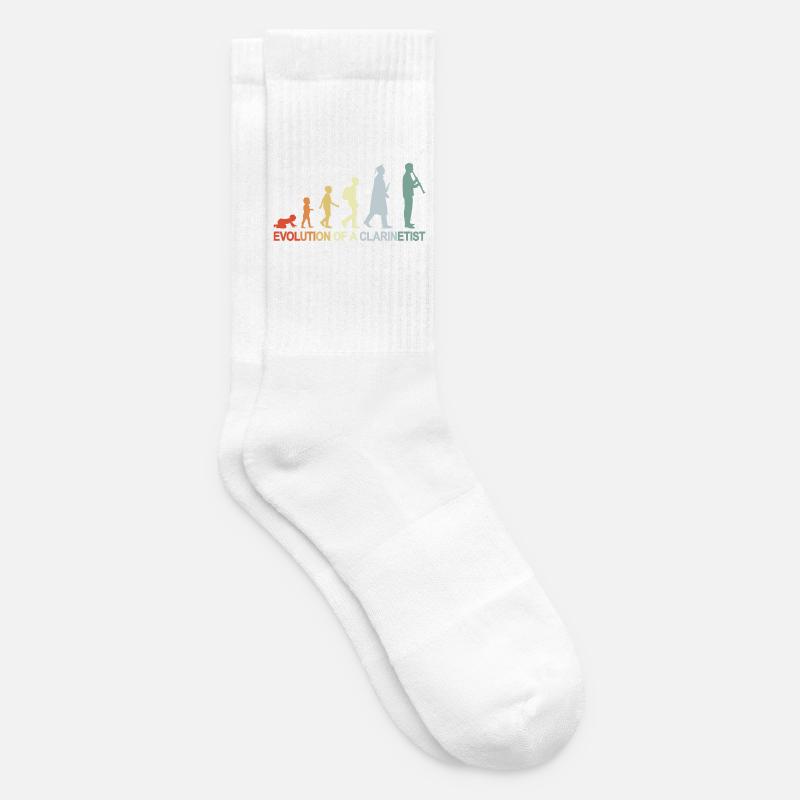 Évolution de la clarinette - Chaussettes de tennis - blanc