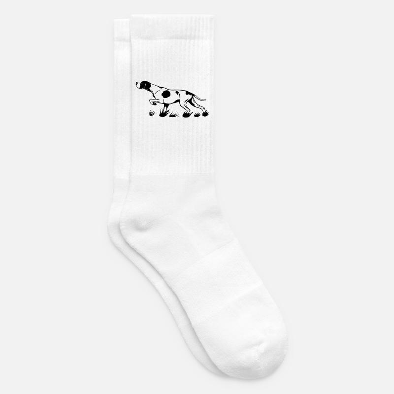 Pointer above - Tennis socks - white