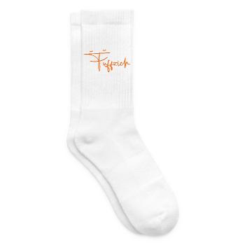 Fuffzich 50. Geburtstag Geschenk Geschenkidee 1976 - Tennissocken - Weiß - Rechts
