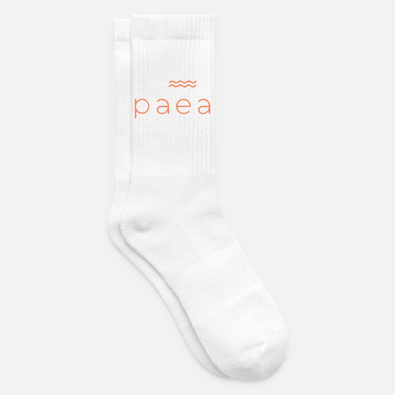 Lebendiges abstraktes Paparara-Design - Tennissocken - Weiß