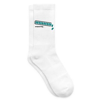 outpouring - Tennis socks - white - Right