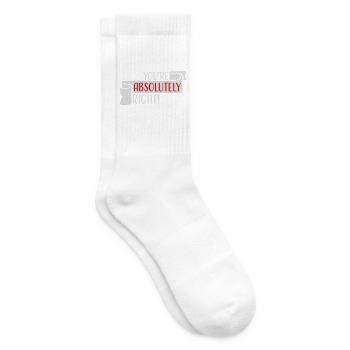 You're Absolutely Right Lustig Sarkastisch KI Logo - Tennissocken - Weiß - Rechts
