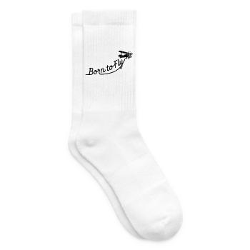 Né pour voler - Chaussettes de tennis - blanc - Droite