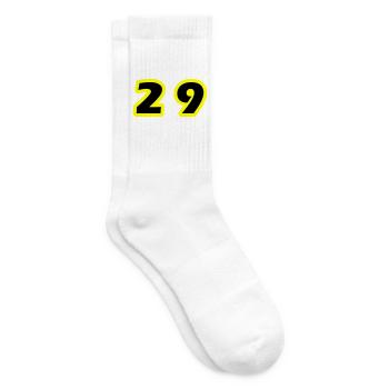 29 Symbole numérique - Chaussettes de tennis - blanc - Droite