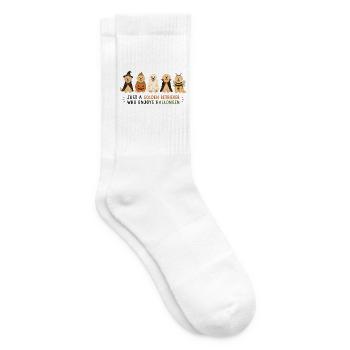 Golden Retriever Halloween-Trupp - Tennissocken - Weiß - Rechts