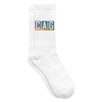 Flughafen Cagliari CAG - Tennissocken - Weiß - Rechts