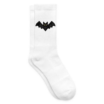 Fledermaus Pixel - Tennissocken - Weiß - Rechts