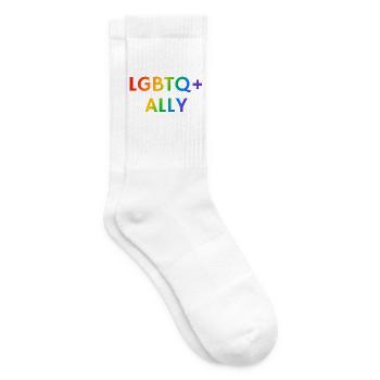 LGBTQ Ally Pride - Tennissocken - Weiß - Rechts