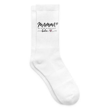 Mama, du machst den Alltag schöner. - Tennissocken - Weiß - Rechts
