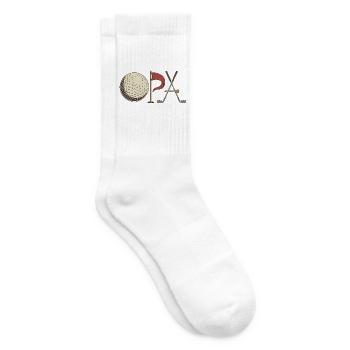 Golf Opa Vintage - Golfsport Großvater - Tennissocken - Weiß - Rechts