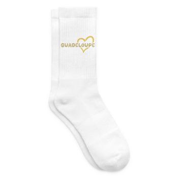 Guadeloupe als Urlaub - Tennissocken - Weiß - Rechts