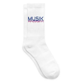Musik Drip Neon Logo - Tennissocken - Weiß - Rechts