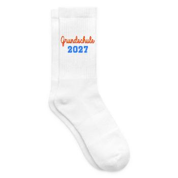 Einschulung Grundschule 2027 - Tennissocken - Weiß - Rechts