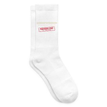 Protokollwitz Schriftführer - Tennissocken - Weiß - Rechts