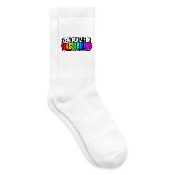 Kein Platz für Rassismus - Tennissocken - Weiß - Rechts