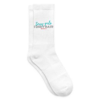 Sorry Girls, Models – Farbexplosion - Tennissocken - Weiß - Rechts