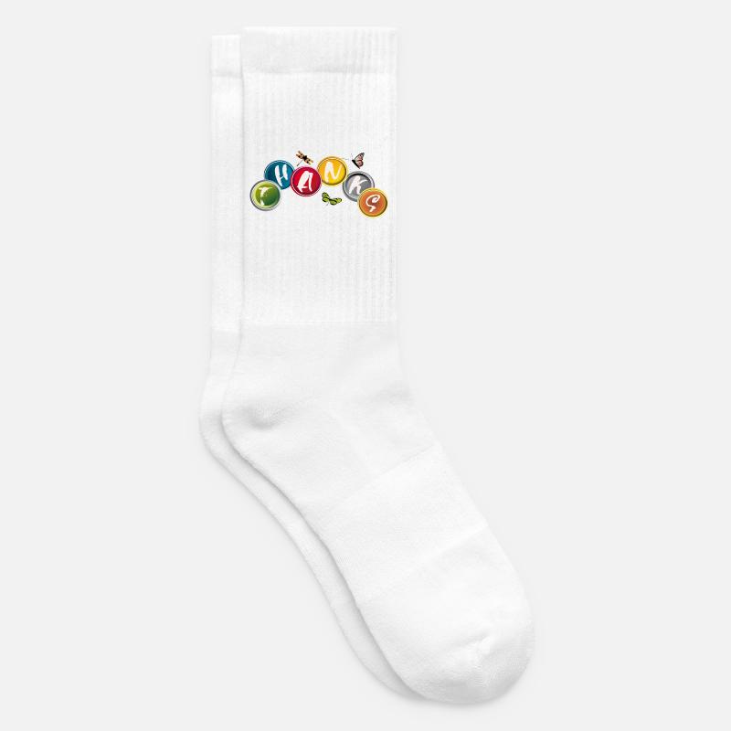 Dankeschön  - Tennissocken - Weiß