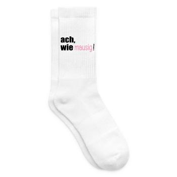 MAUSIGE SPRÜCHE - Tennissocken - Weiß - Rechts