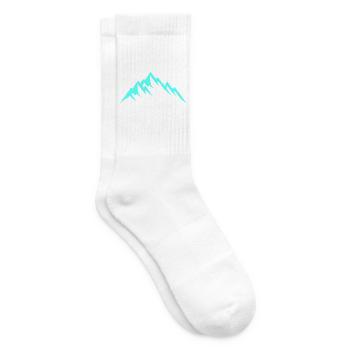 Mountains Gipfel Berge - Tennissocken - Weiß - Rechts