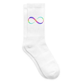 Infinity Rainbow Pride LGBTQ+ Statement - Tennissocken - Weiß - Rechts
