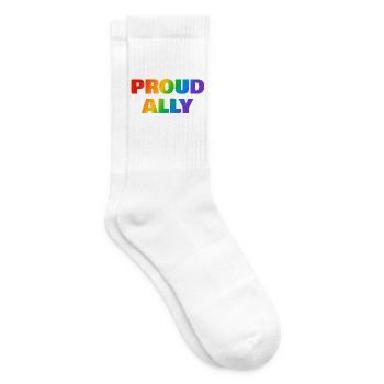 LGBTQ-Verbündeter - Tennissocken - Weiß - Rechts